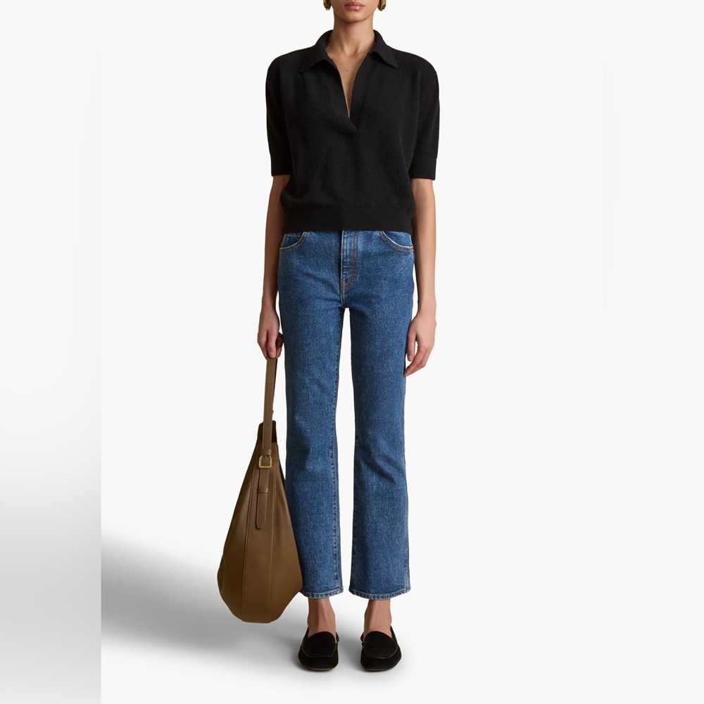 KHAITE Women's Boot Cut Jeans - Blue